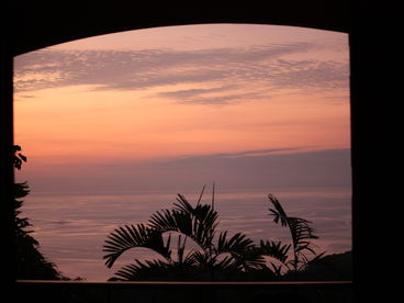 Enjoy amazing sunsets from the terrace.  Lots of room to dine or lounge in or out of the sun.