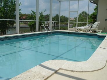 Large, solar heated pool with desirable western, sunny exposure.
