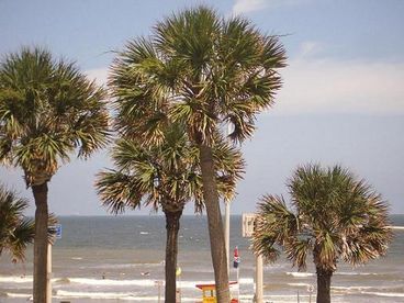 Beach view from private balcony
