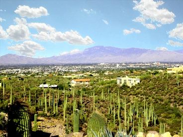Views of 4 different mountain ranges