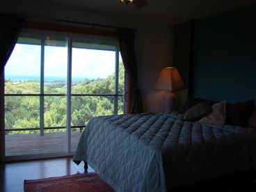 Master Bedroom Stunning Ocean, Mountain and Waterfall Views