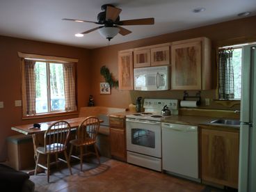 Kitchen and eating area