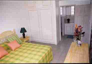 Second bedroom of penthouse suite.