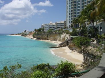 Cupecoy Beach Club 2BR, 3 BA, 2nd Floor ,On Ocean, Views Pool