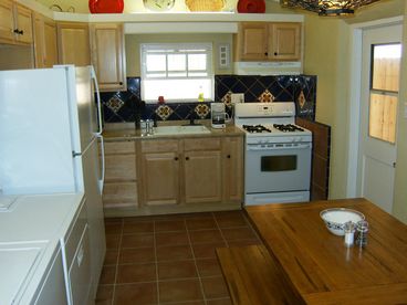 All new appliances make this kitchen a great place to prepare and enjoy a meal.  Clean-up is a snap with the dishwasher and washer-dryer.