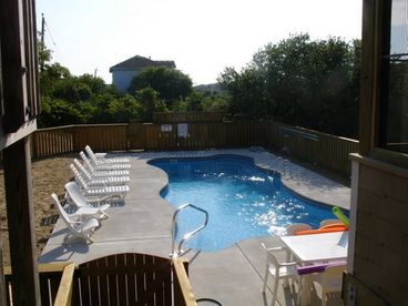  16X36 Salt water Pool, 7 ft. at deep end.