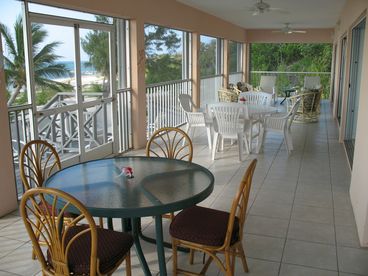 52 foot Screened Porch with seating for 20