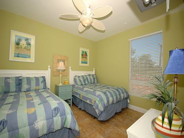 Two full beds in the guest room