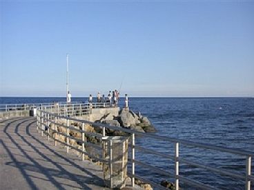 This pier is open any time. Ride you bike, motorcycle, or anything - or walk. Whatever you choose, but walk the short walk out to the end and enjoy the 