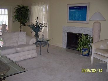 Living Room with Fireplace