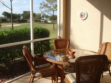 One of two Veranda\'s. This one walks out to the Sabal Golf course holes #2 and #4.