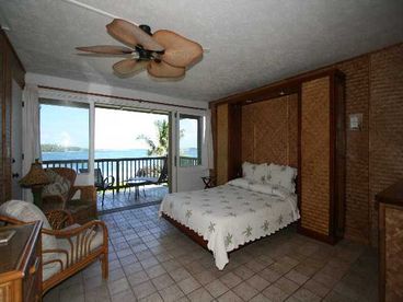 Oceanfront Studio with Bamboo decor