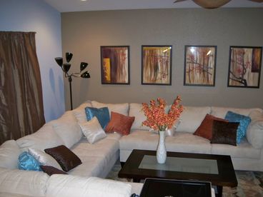 All rooms in the home were professionally decorated.