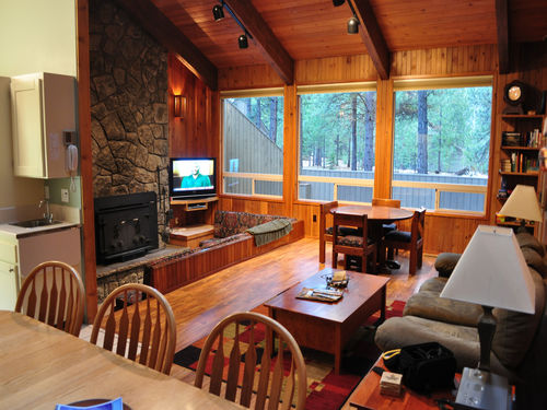 TV / Woodstove area
