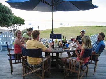 Outdoor dining with $million views