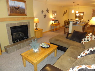 Living Area - gas fireplace