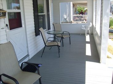 Front covered wrap around porch.  Fenced in yard with front patio. Great for small children or small dogs.
