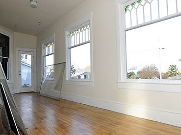 Sunroom perfect for ski and boot storage.