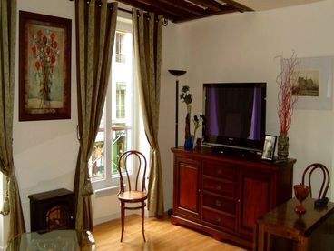 Living room with plasma TV