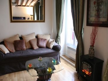Living room and pullout sofa