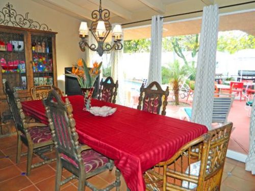 Dining Area Adjacent to Kitchen and Patio Perfect for Large Groups