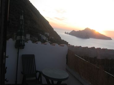 Terrace with view on Capri Island