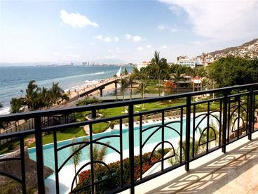 Side Portion of 190 Foot Wrap-Around Balcony with 260-Degree Views