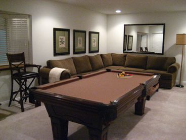 Family Room with Pool Table