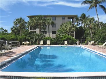 Large heated pool