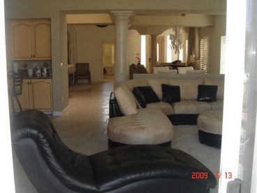 Updated furniture, very clean, lots of natural light, open floor plan