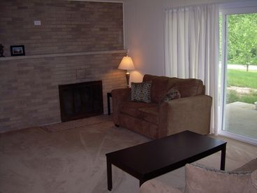 2nd family room with fireplace Lake Michigan Vacation Home