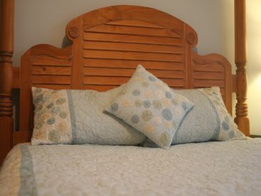 Linens have a high cotton content.  Very comfortable bed.