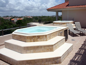 Rooftop jacuzzis