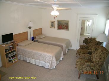 Studio as viewed from kitchen