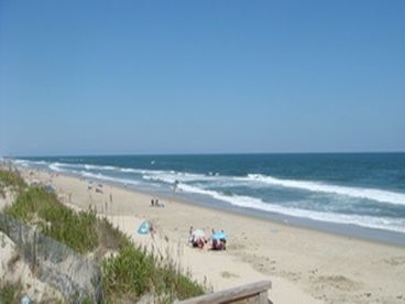 Beautiful Corolla, Ocean Sands beach. Photo taken from beach access walkway.