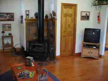 Fireplace area
