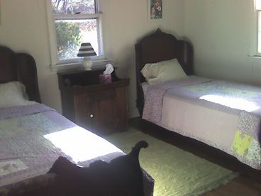 twin antique beds