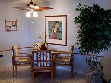 Comfortable dining area