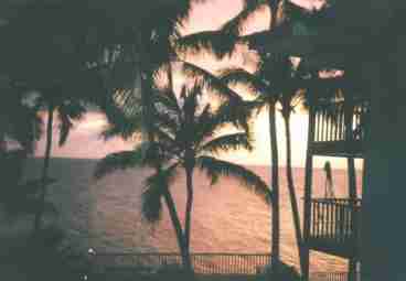Sunset from the lanai