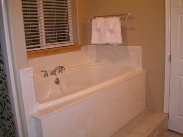 Extra-deep garden tub.