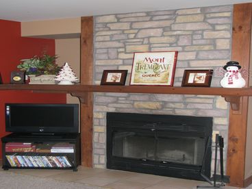 Enjoy spending time near the fireplace watching your favourite show or a movie on the LCD television.