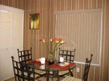 Dining Area has view of the beach...