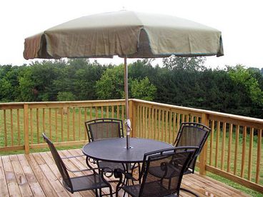 Relax with a cocktail on our deck overlooking the valley