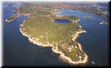 Aerial photo of Martin Point