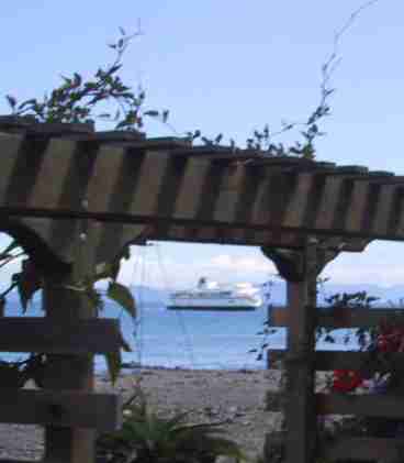 Ferry arriving