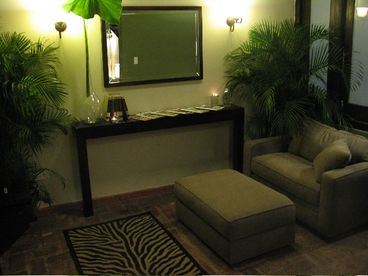 Living Room w/ Pull Out Sofa For 1 & Satellite Plasma