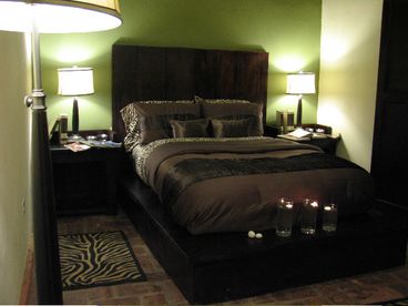 Master Bedroom w/ Queen Size Bed and Master Bathroom