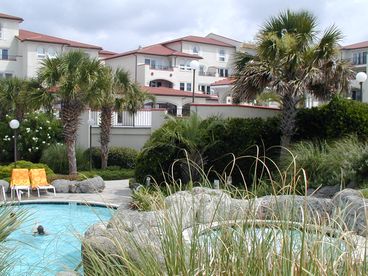 Hot tub and small pool