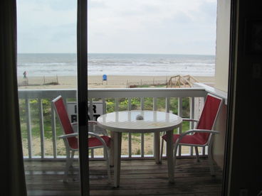 View of Beach from Balcony