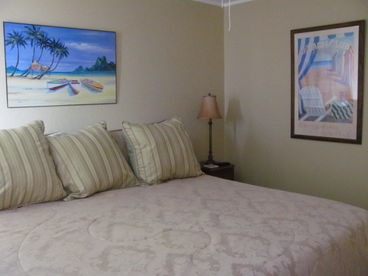 Beachside Bedroom with Super Comfortable Memory Foam Bed!